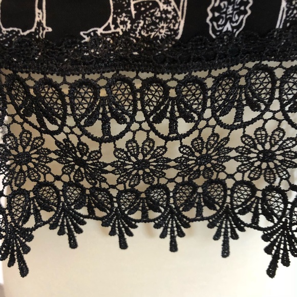 Black and white elephant tribal tank size large - Picture 4 of 5